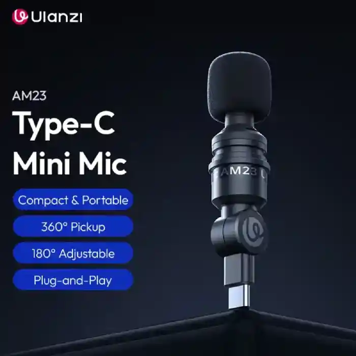 Ulanzi AM23 Type-C Mini Microphone for latest iPhone Android Live Broadcast Gaming Phone Gopro DJI Laptop